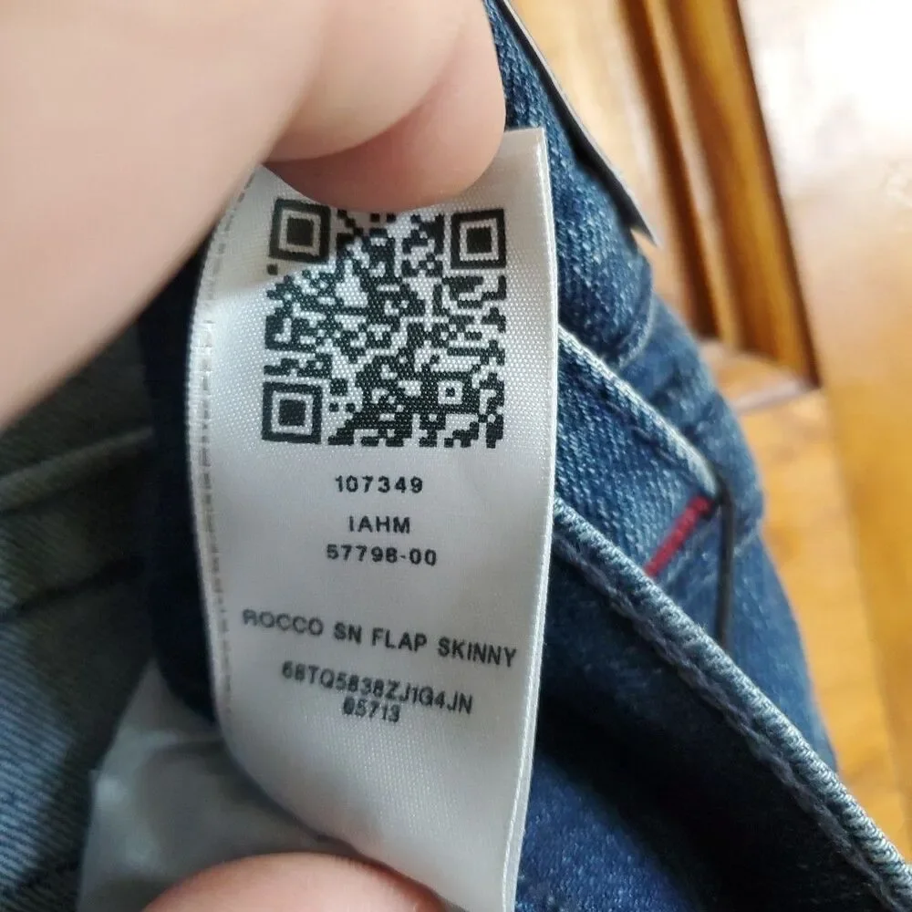 True Religion‎ Men's Rocco Flap Relaxed Skinny Jeans 32 X 32 New